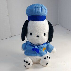 Sanrio Smiles Pochacco Mini Plush Little Sailor blue hat bean bag beanie 2000